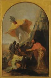 Erscheinung des heiligen Isidor vor König Ferdinand dem Heiligen vor den Mauern von Sevilla